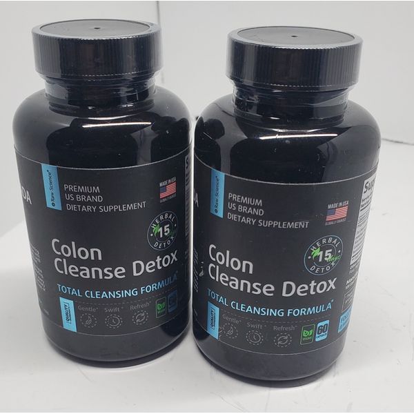 2 bottle Colon Cleanse Detox  Supplement 60capsule