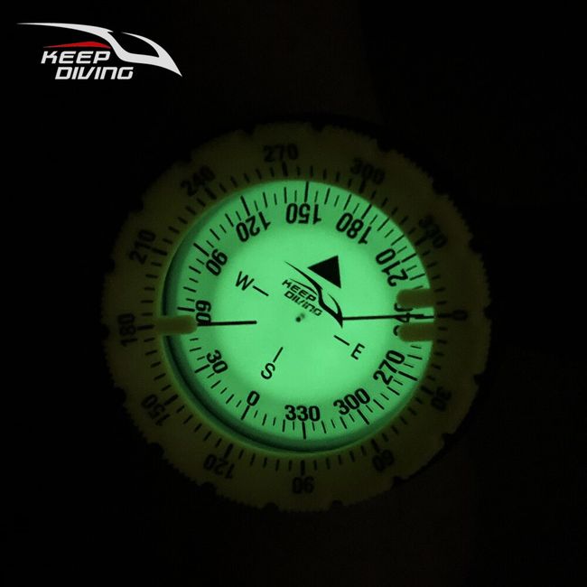 Compass 50m Watch Balanced Waterproof Luminous Compass Underwater