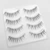 mikiwi False Eyelashes Natural Transparent False Eyelashes 4 Pairs (A07)
