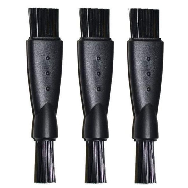 HQRP 3-Pack Cleaning Brush Compatible with Remington DF10, DF30, DF40, DA57, DA107, DA307, DA407, RR45, RR35, RR41, R-200 Electric Shaver, Trimmer