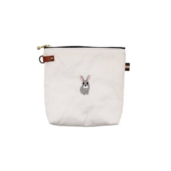 Cold Retention Pouch, Mini Pouch, Snack Pouch, Pastry Pouch, Embroidery, Canvas, Rabbit)