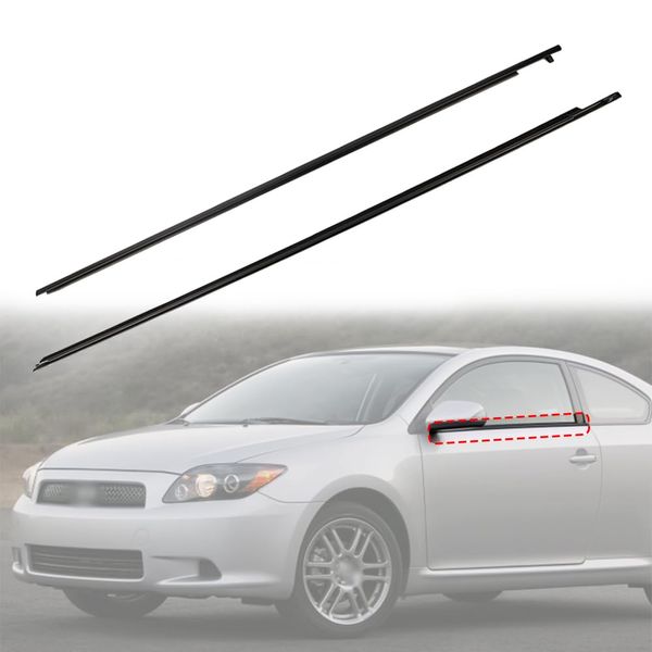 Getfarway Door Window Sweep Belt Molding Weatherstrip 75711-21030 75712-21030 Compatible with Scion tC Base Coupe 2-Door 2.4L 2005 2006 2007 2008 2009 2010