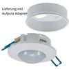Motion Sensor for Ceiling Mounting 360° Flat Built-in Sensor Diameter 62 mm LED Suitable Adjustable 6 m Detection White 230 V
