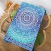 Walmsco Tablecloth Gradient Bohemian Mandala Pattern Decor For Dining Room Kitchen Rectangular Table Cover 132 * 178cm