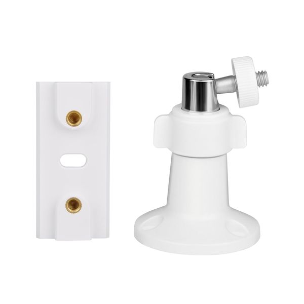 VIEWZONE Wall Mount Bracket Compatible with Ring Spotlight Cam Plus/Pro, Adjustable Mounting Bracket Camera Holder, Replacement Camera Bracket for Better View Angle, 1-Pack, White
