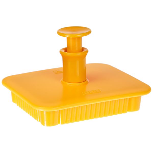 Ibili Petit Beurre Pastry Cutter with Ejector, Orange, 7 x 5.5 x 5 cm