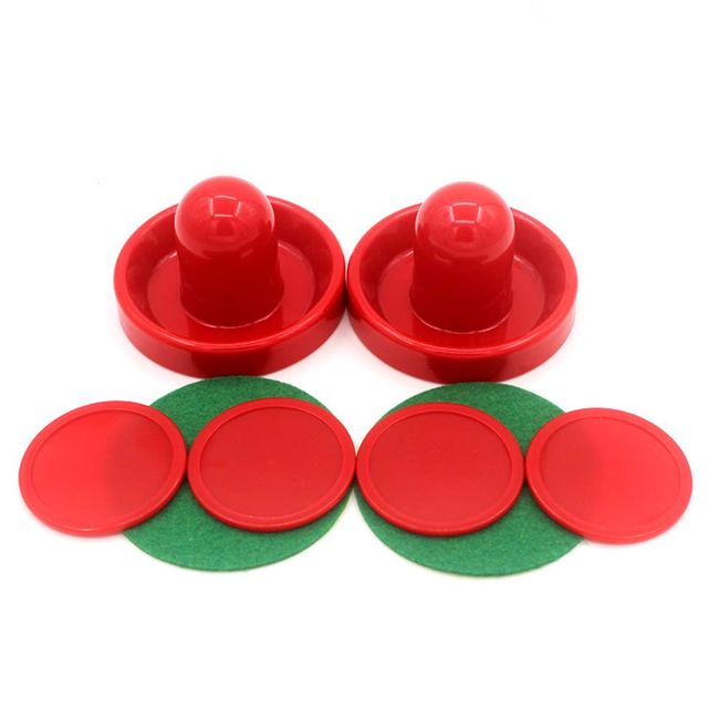 2 Sets of Ice Hockey Replacement Pucks Paddles Slider Pushers with