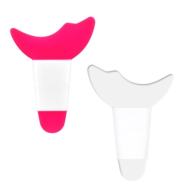 KINBOM 2 Stück Mascara Shield, Silikon Wimpernlifting Pads Eyelash Shield Hilfswerkzeuge Verhindern Make-up-Rückstände für Frauen Mädchen Augen-Make-up (Rosa, Transparent)