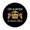 VR Gamer Video Gaming Headset Virtual Reality PopSockets Standard PopGrip