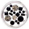 Morella Women's Decorative Coin 33 mm Silver-Black