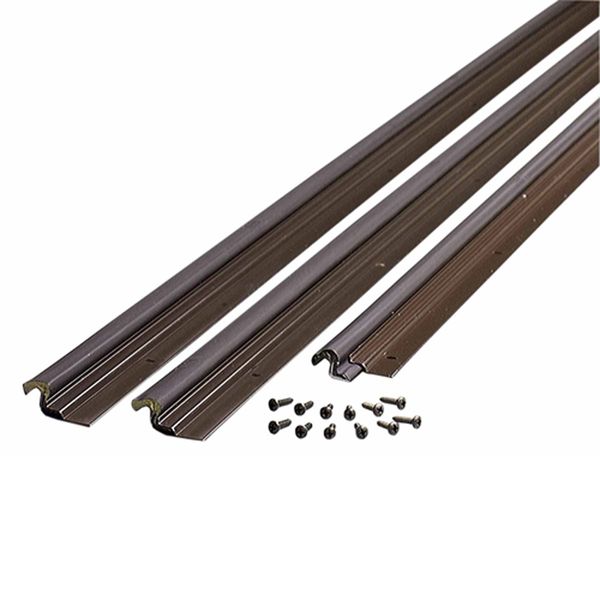 M-D Building Products 87783 Compression Weather Stripping with Aluminum Stop, 36-by-84 Inches, Bronze