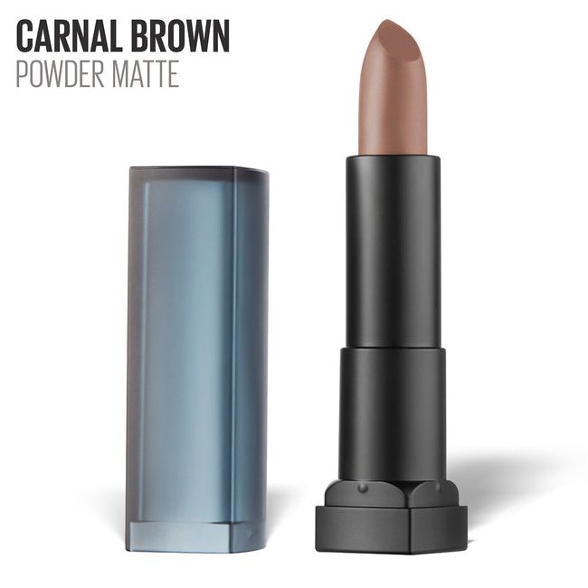 Maybelline 740 Carnal Brown ColorSensational Nudes Lipstick Powder Matte