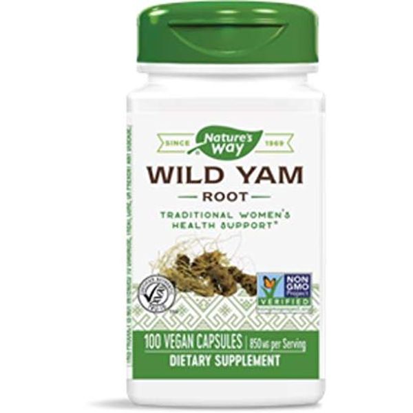 Nature's Way Wild Yam 850MG 100 Vegetable Capsules [parallel import goods]