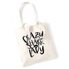 Crazy shark lady tote bag