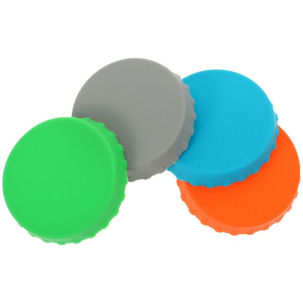 4Pcs Cans Bottle Cap Silica Gel Reusable Beer Lids Dog Food Covers