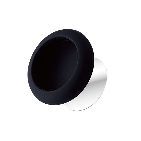 Elecom AT-SCWTBK AirTag Accessory Silicone Case with Double Sided Tape Black