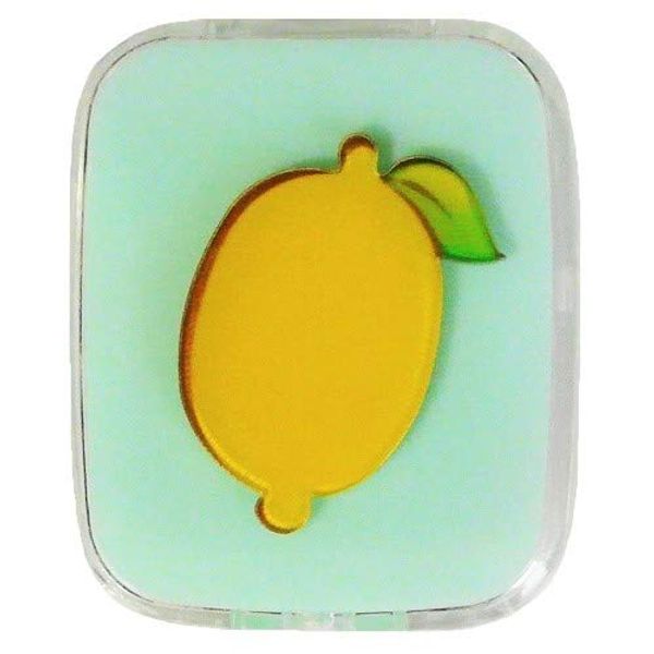 Lens Case; Contact Lenses; Contact Pocket Lens Case: Lemon