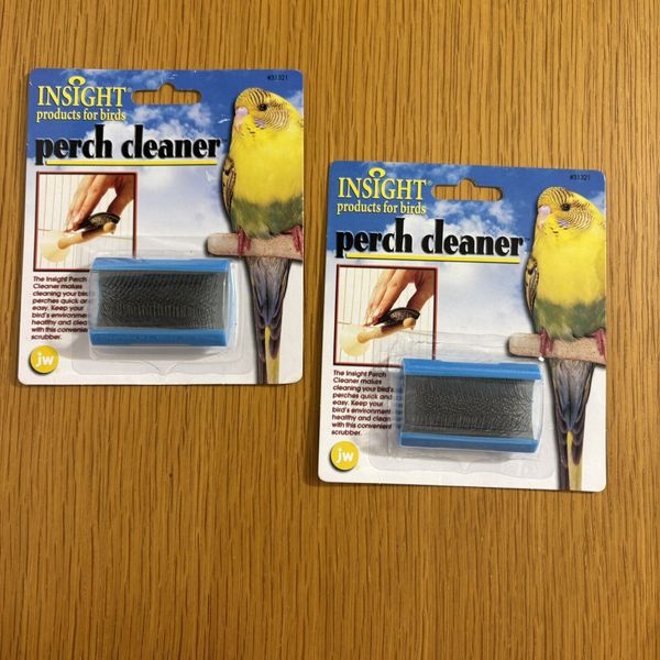 JW Pet Insight Bird Perch Cleaner Scrubber Set of 2