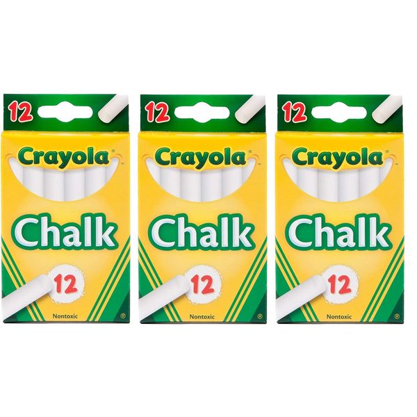 Crayola White Chalk 12 Ea (Pack Of 3)