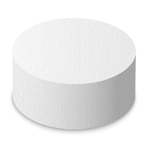 7" Inch Diameter Round Cake Polystyrene Modelling Dummy 6" inch Deep