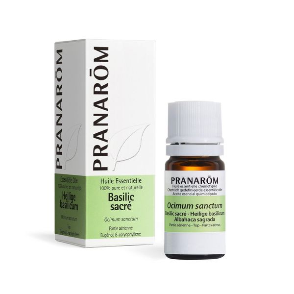 Pranarom Basil (Holy Basil) 0.2 fl oz (5 ml) (PRANAROM Chemo Type Essential Oil)