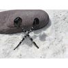 Apache Tears Stone Hair Pins (quantity of 2)