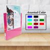 BAZIC 4106 1/2" Fuschia 3-Ring View Binder w/ 2-Pockets