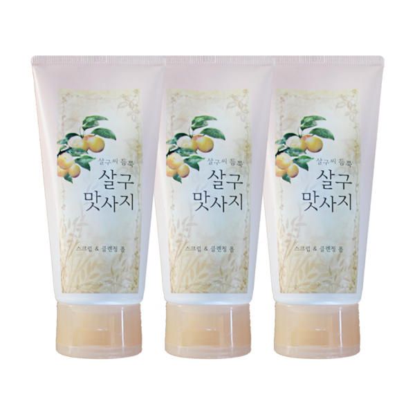 LG Debong Apricot Seed-rich Apricot Massage Scrub Cleansing Foam 120ml x 3