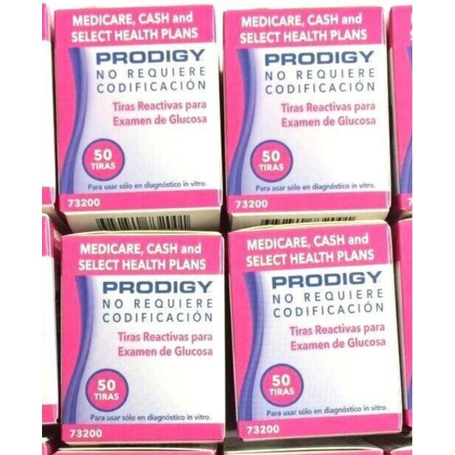 PRODIGY No Coding Blood Glucose 200 Test Strips Good Price Exp: 05/02/2025