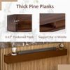 60" Fireplace Mantel Wooden Wall Mounted Floating Shelf 8in Deep Solid Pine Wood