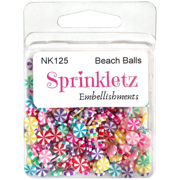 Buttons Galore 651355 Sprinklets Embellishment - Beach Ball, 12g Pack