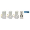 Eagle 3 Way Remote Control Mains Socket Adaptor Set