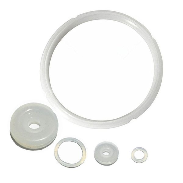 Kitchen Silicone Sealing Ring and Pressure Cooker Replacement Rubber Gaskets parts for 6 qt and 5 qt - Set of 5