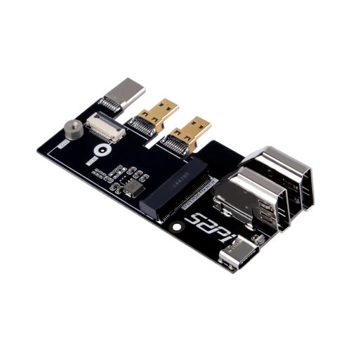 GeeekPi Micro HDMI to HDMI Adapter with PCIe 3.0x1 M.2 NVMe 2230/2242 for Raspberry Pi 5
