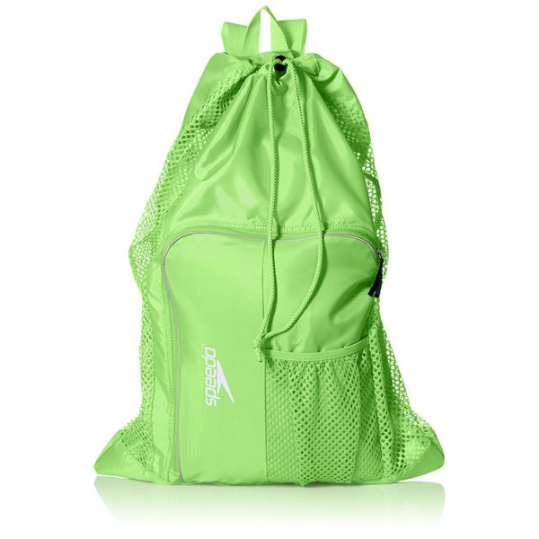 Speedo Unisex-Adult Deluxe Ventilator Mesh Equipment Bag Jasmine Green, One Size