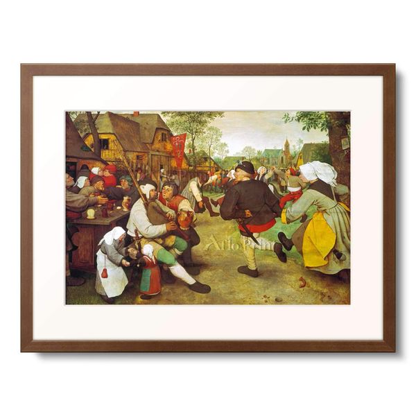 Peter Brugel Farmers Dance About 1568 Framed Art