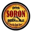 SORON beer and ale cerveza wall clock