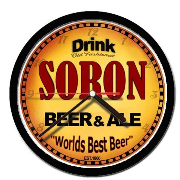 SORON beer and ale cerveza wall clock