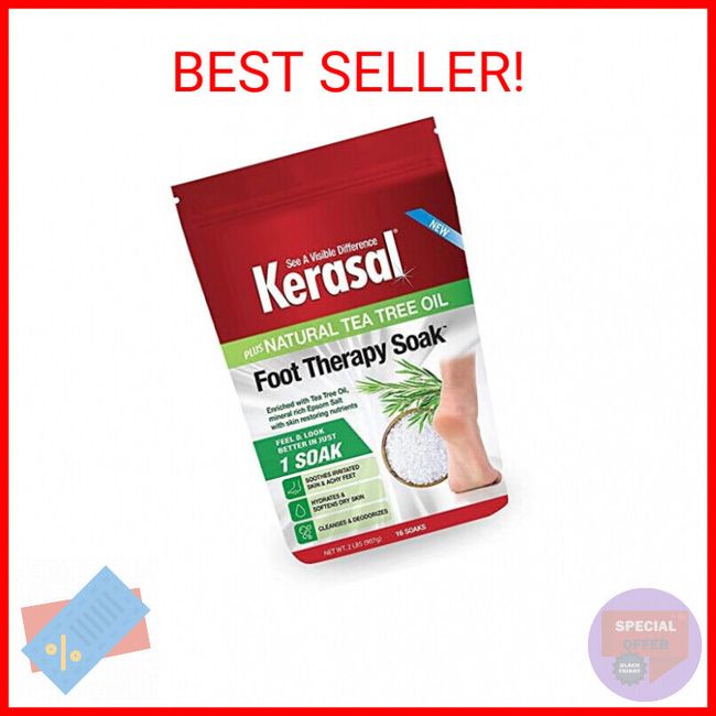 Kerasal Foot Therapy Soak, Foot Soak for Achy, Tired and Dry Feet, 2 lbs