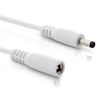 InLine® DC Extension Cable DC Male/Female 5.5 x 2.5 mm AWG 18 White 3 m