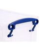 Really Useful Plastic Storage Box 0.7 Litre Clear (Pack of 4)