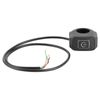 Motorcycle Handlebar Switch, Waterproof 22mm 7/8in Handlebar Switch Control Motorcycle Handlebar Light Switch Push Button on off Switch with White LED Indicator