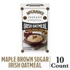 McCann's Irish Oatmeal Instant Oatmeal, Maple & Brown Sugar, 10 Count