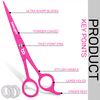 Professional Hairdressing Scissors 6.5" inch Barber Hair Scissor for Hairdressers Shears, Hair Cutting Shear for Salon & Kids