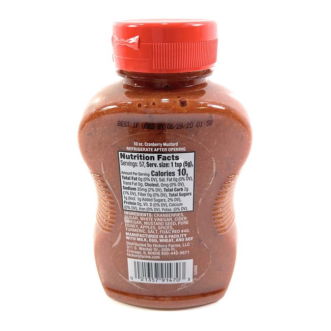 Hickory Farms Farmhouse Recipe Sweet Hot Mustard 10 Ounces (Pack of 3)