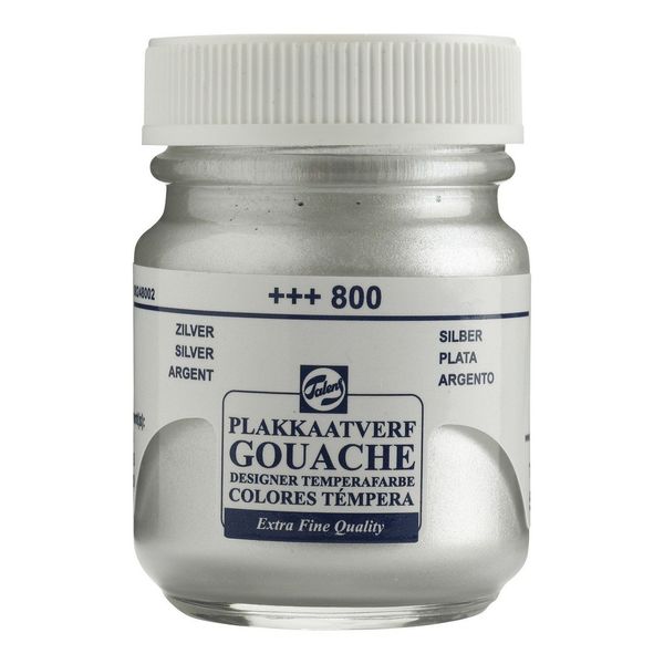 Talens Silver - GOUACHE PAINT 50ml JAR