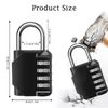 Combination Locker Padlock, 4 Digit Coded Padlock, Gym Lock, School Locker Lock, Weatherproof Combination Lock Outdoor (1pcs Short)