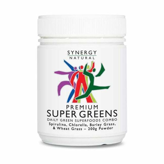 NEW Synergy Natural Premium Super Greens 200g (Spirulina Chlorella Barley Grass)