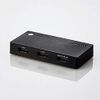 Elecom HDMI Switcher, 2 in 1 Output, No Cable Model, Black