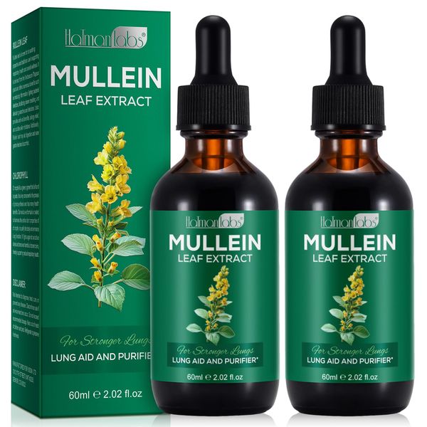 Beyxdu Mullein Leaf Extract Mullein Leaf Extract for Lungs Mullein Drops Mullein Leaf Lung Cleanse Supplement 4.04 Fl.Oz